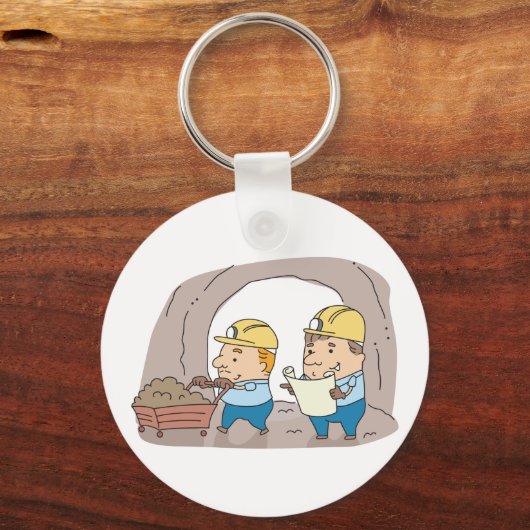 2人の鉱夫 キーホルダー (正面)