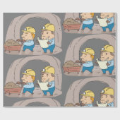 2人の鉱夫 ラッピングペーパー (フラット)