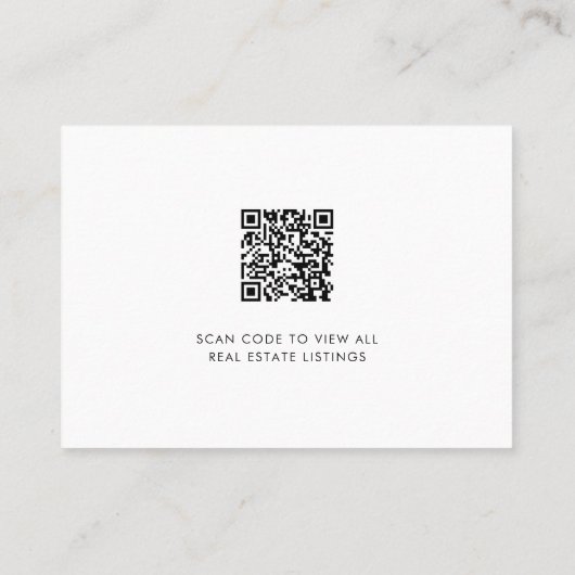 2人の青カスタムいQRコードフォト実在エステート 名刺 (裏面)