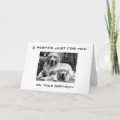 2人の願いを誕生日 カード (正面)