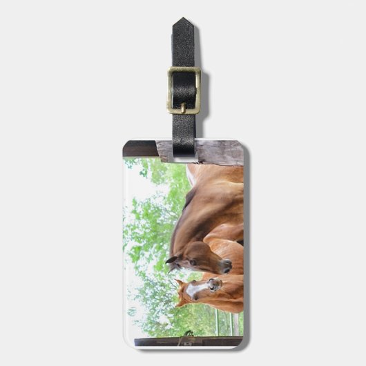 2人の馬の友人 ラゲッジタグ (正面縦)