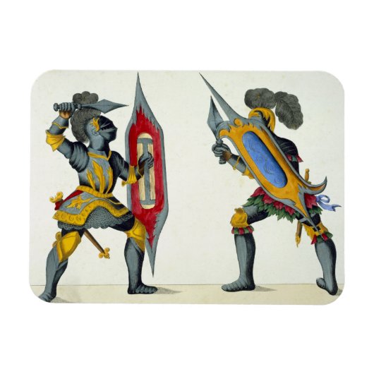 2人の騎士の戦い、'の歴史からのプレート マグネット (横)