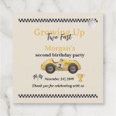 2人の高速イエローレースカーキッズ2nd フェイバータグ (裏面)