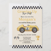 2人の高速イエローレースカーキッズ2nd 招待状 (正面)