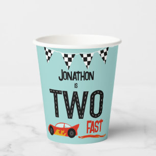 2人の高速キッズラッカーの2番目の誕生日パーティー 紙コップ