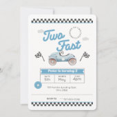 2人の高速少年の誕生日招待状 招待状 (正面)