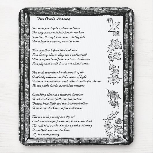 2人の魂が通り過ぎ マウスパッド (正面)