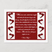 2人の魂が…ビクトルウゴ引用文はがき ポストカード (正面)