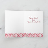 2人の黄色いラブラドールと母 カード (内部)