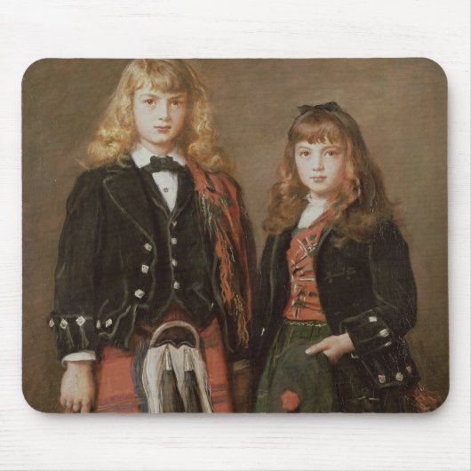 2人のBairns マウスパッド (正面)