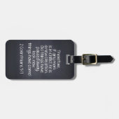 2人のCorinthiansの5:17の聖書の詩 ラゲッジタグ (正面横)