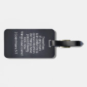 2人のCorinthiansの5:17の聖書の詩 ラゲッジタグ (裏面横)