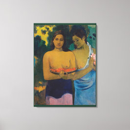 2人のTahitian Women (1899) by Paul Gauguin キャンバスプリント