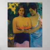 2人のTahitian Women (1899) by Paul Gauguin ポスター (正面)