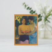 2人のTahitian Women (1899) by Paul Gauguin ポストカード (スタンド正面)