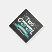 2人カッコいいの少年シャルボード2nd誕生日 スタンダードカクテルナプキン (角)