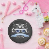 2人カッコいいの少年シャルボード2nd誕生日 ペーパープレート (パーティー)