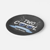 2人カッコいいの少年シャルボード2nd誕生日 ペーパープレート (アングル)