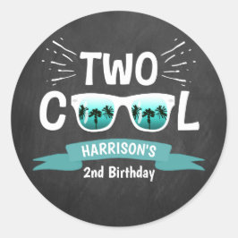 2人カッコいいの少年シャルボード2nd誕生日 ラウンドシール