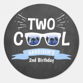 2人カッコいいの少年シャルボード2nd誕生日 ラウンドシール