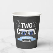 2人カッコいいの少年シャルボード2nd誕生日 紙コップ (裏面)
