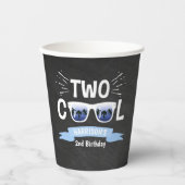 2人カッコいいの少年シャルボード2nd誕生日 紙コップ (正面)