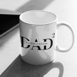 2人パーソナライズされたの子供とパパマグカップ コーヒーマグカップ