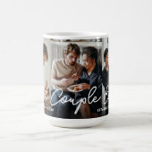 2人モダンの写真コラージュ最高ののカップル コーヒーマグカップ (中央)