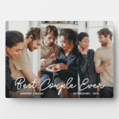 2人モダンの写真コラージュ最高ののカップル フォトプラーク (正面)