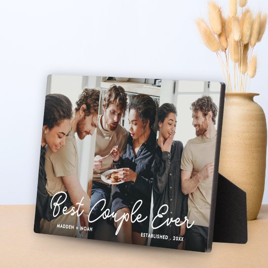 2人モダンの写真コラージュ最高ののカップル フォトプラーク