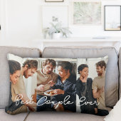 2人モダンの写真コラージュ最高ののカップル ランバークッション