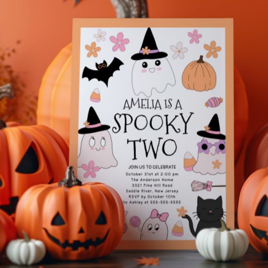 2人不気味の誕生日パーティーの招待 招待状