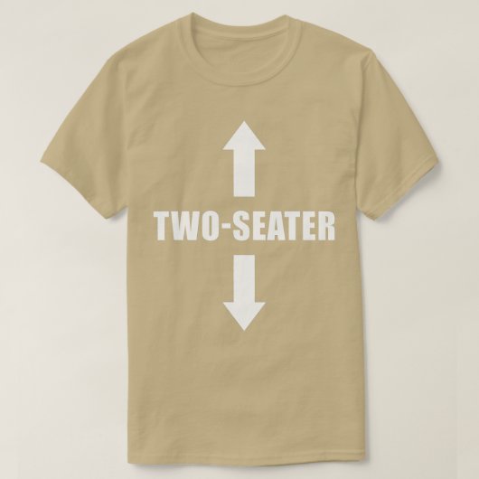 2人乗おもしろいり Tシャツ (デザイン正面)