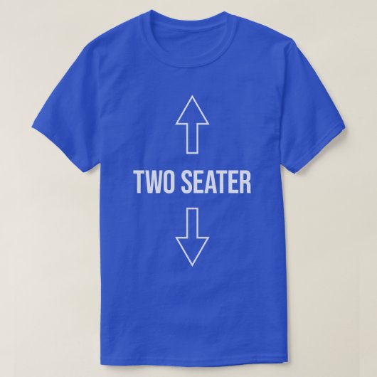 2人乗りおもしろい Tシャツ (デザイン正面)