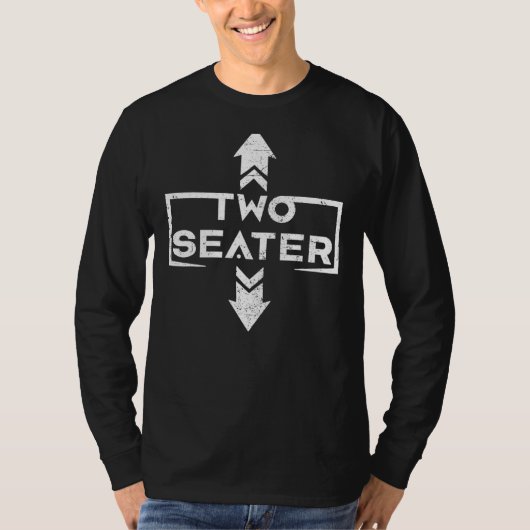 2人乗り2人乗りパパジョーク3人 Tシャツ (正面)