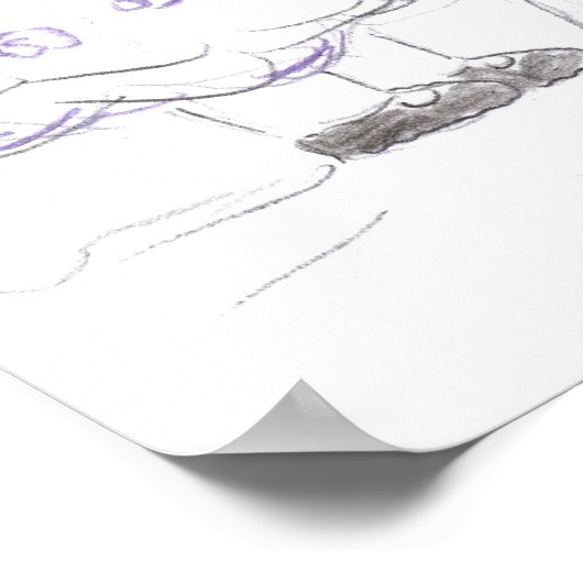 2人分のお茶 ポスター (角)