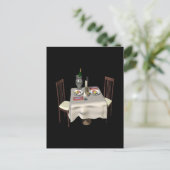 2人分のディナー ポストカード (スタンド正面)