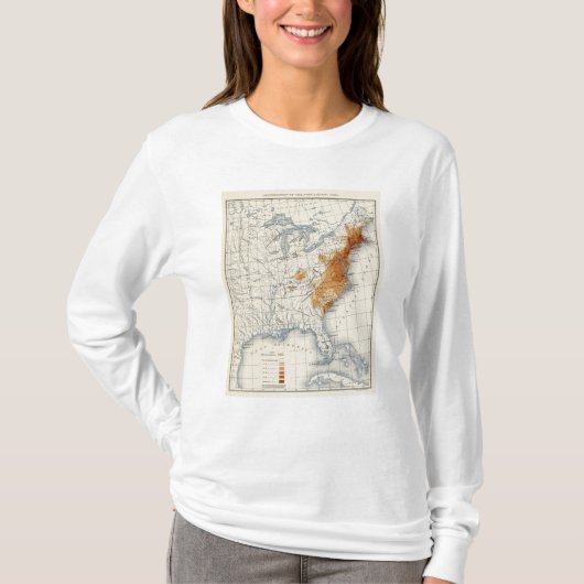 2人口1790年 Tシャツ (正面)