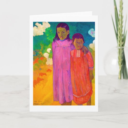 2人姉妹，ゴーギャン カード (正面)