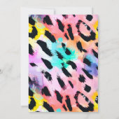 2人生まれは野放しだ!サファリクール動物の誕生日 招待状 (裏面)