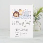 2人生まれは野生の2番目の誕生日 招待状 (スタンド正面)