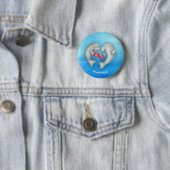 2人用マナテア可愛いお茶飲みマナテバッジ 缶バッジ (インサイチュ)