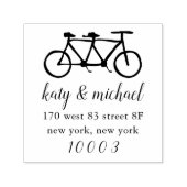 2人用 |タンデム自転車差出人住所 セルフインキングスタンプ (デザイン)