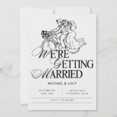 2人結婚の実例 招待状 (正面)