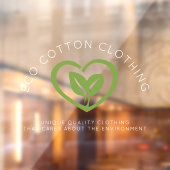 2人葉エコハートロゴ緑衣事業 ウィンドウサイン (シート2)