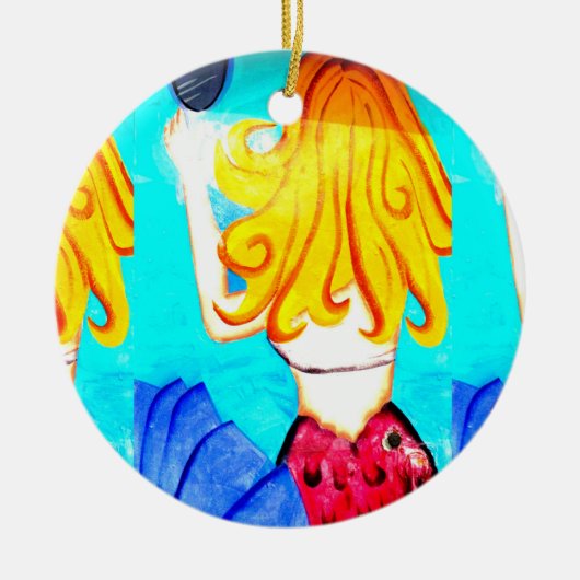 2人魚オーナメント セラミックオーナメント (正面)