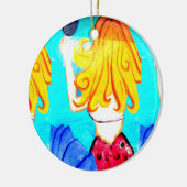 2人魚オーナメント セラミックオーナメント (左)