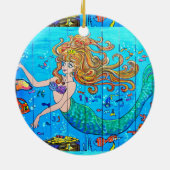 2人魚デザインオーナメント セラミックオーナメント (裏面)