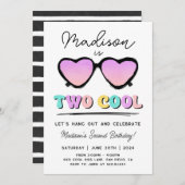 2位クール生誕女パーティの招待状 招待状 (正面/裏面)