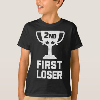 2位1位ローザー2位おもしろいトロフィー Tシャツ